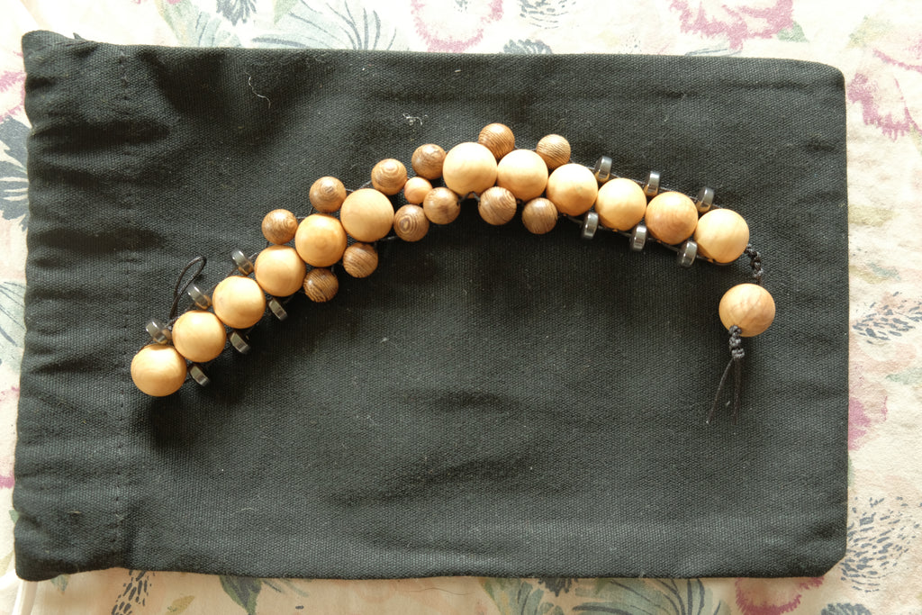 Chetki Fidget Bracelet - Golden Sandalwood, Wenge, Hematite