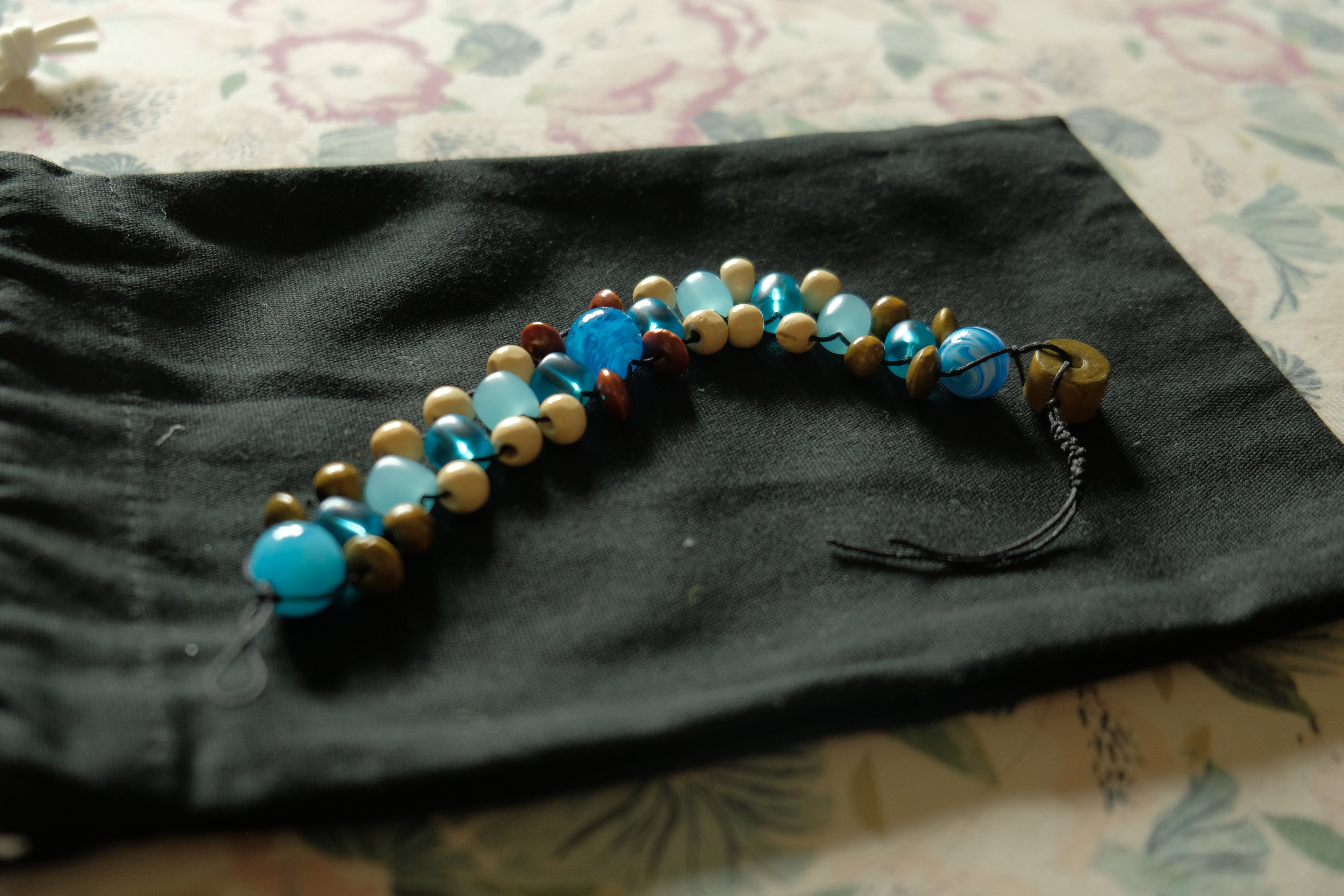 Chetki Fidget Bracelet - Glass + Wood