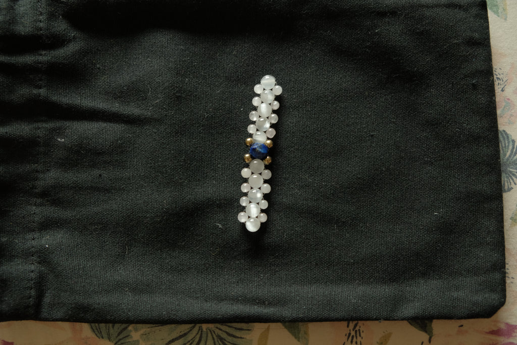 Gemstone Fidget Ring - Selenite, Rose Quartz, Lapis Lazuli