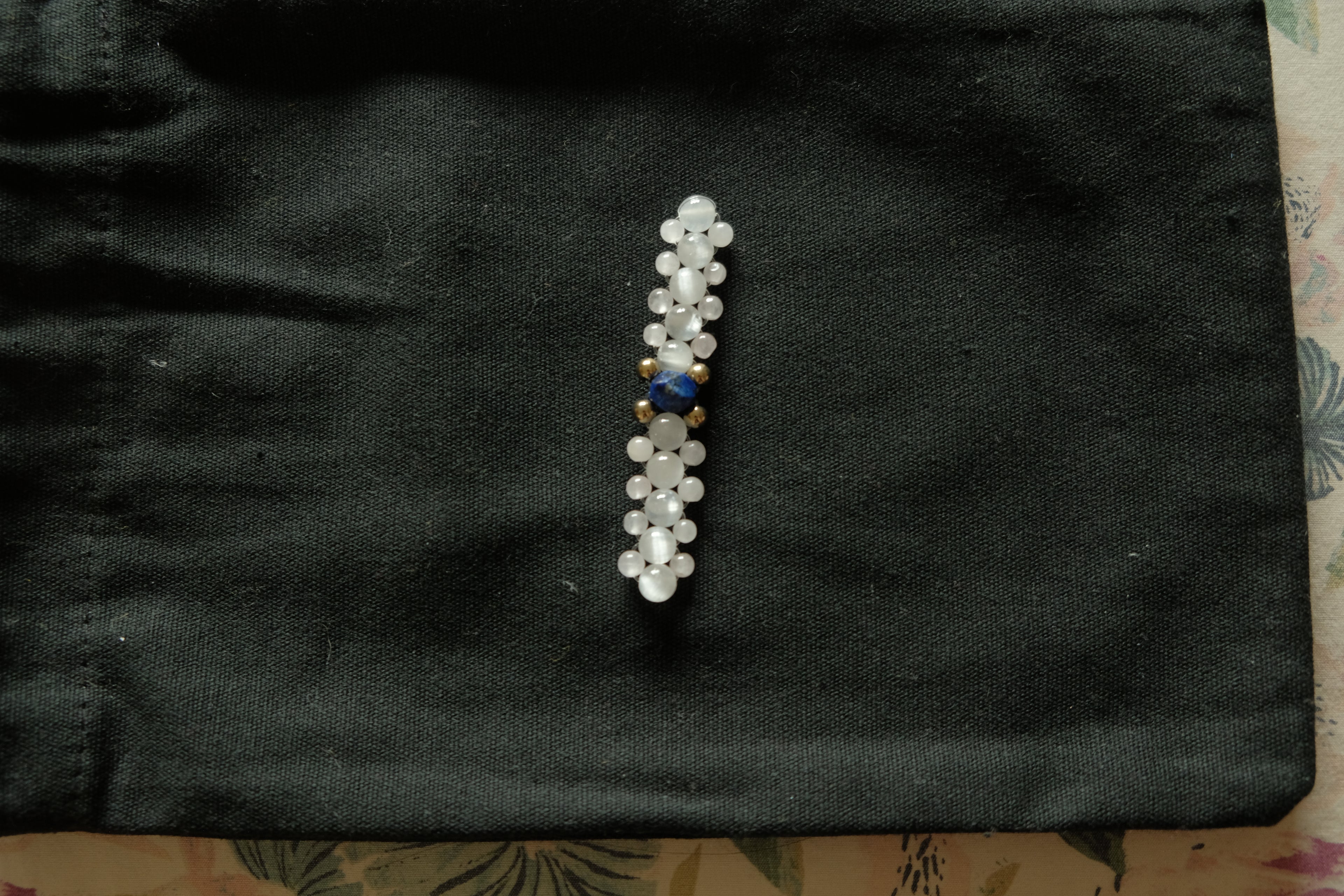 Gemstone Fidget Ring - Selenite, Rose Quartz, Lapis Lazuli
