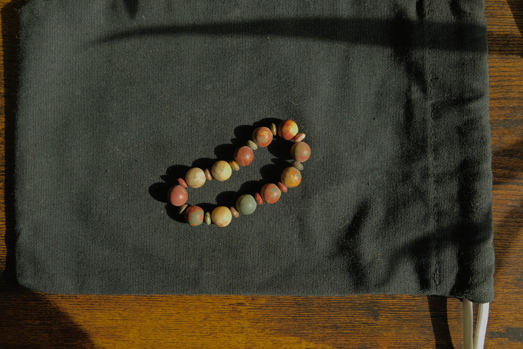 Stretchy Fidget Bracelet - Full Jasper