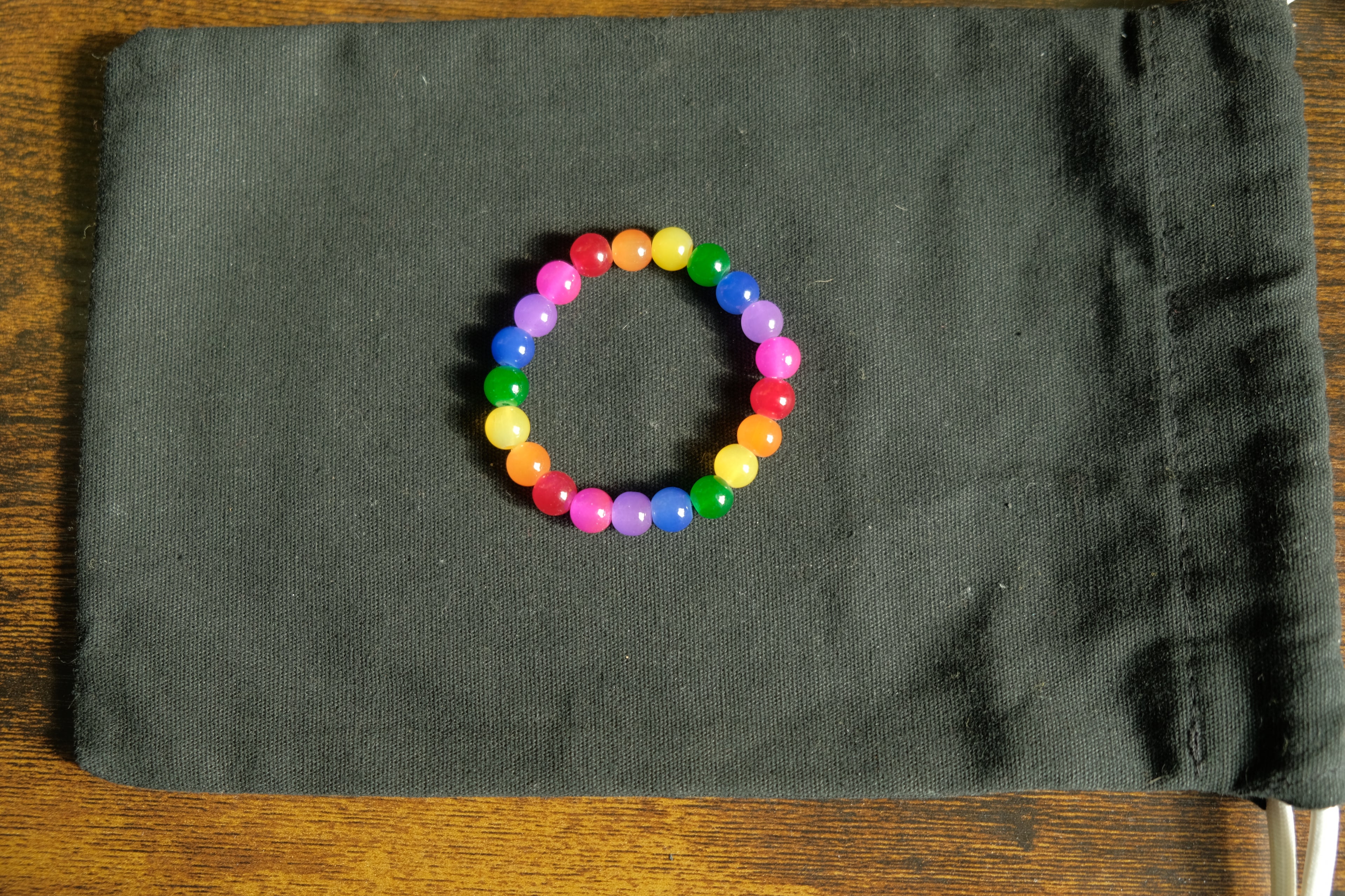 Stretchy Fidget Bracelet - Glass Rainbow