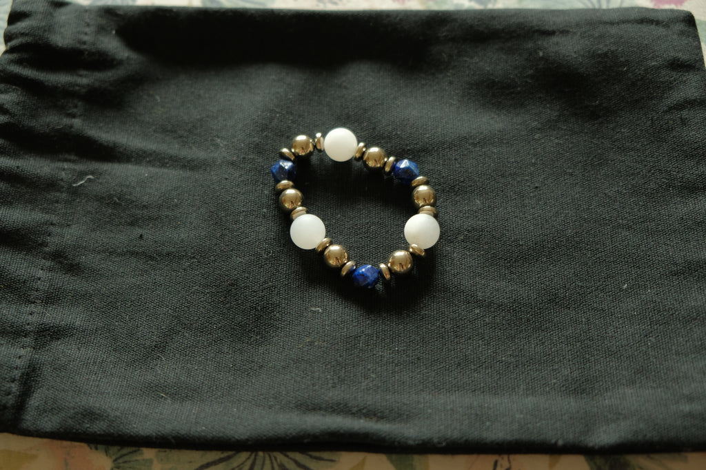 Stretchy Fidget Bracelet - Lapis Lazuli/Aventurine