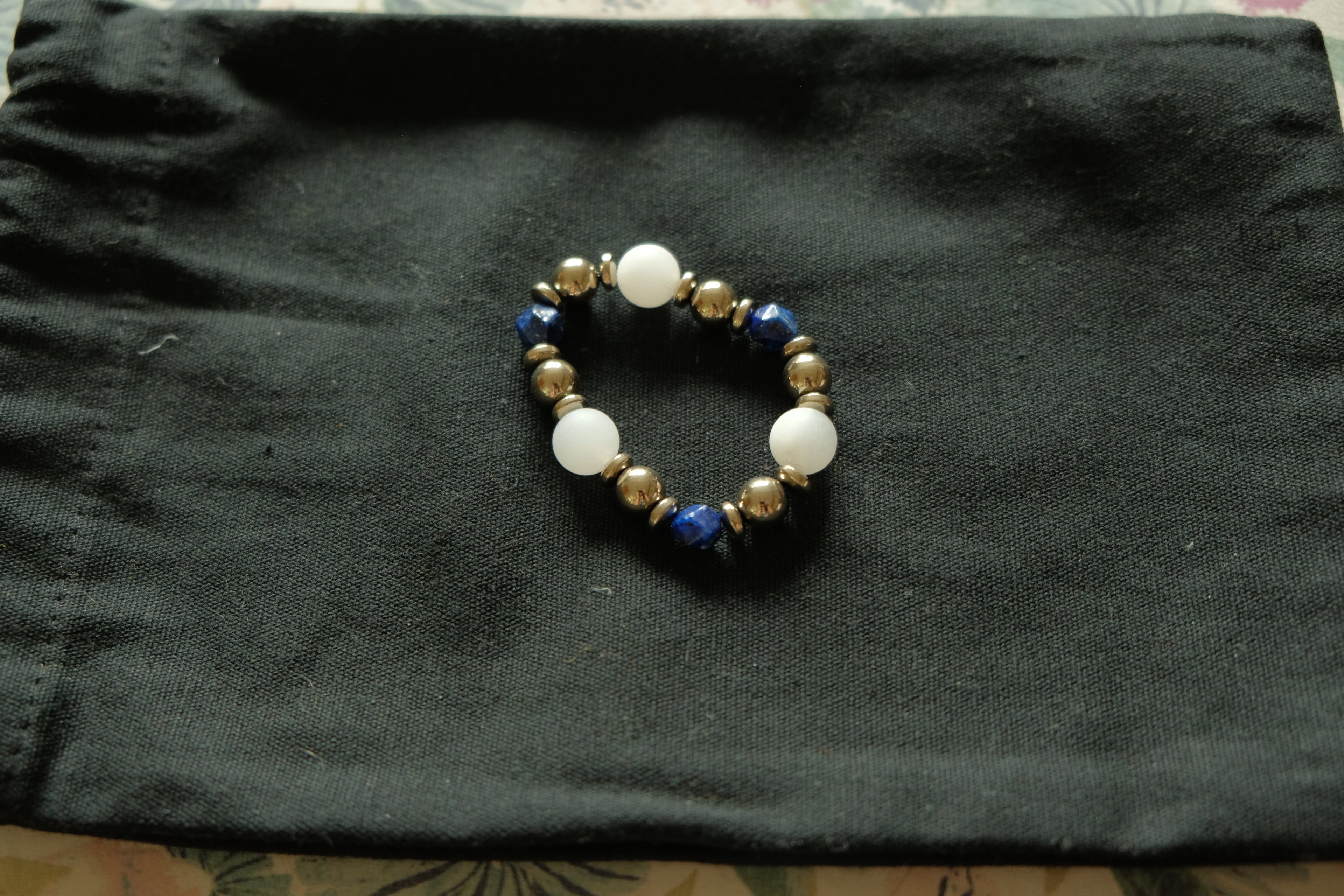 Stretchy Fidget Bracelet - Lapis Lazuli/Aventurine