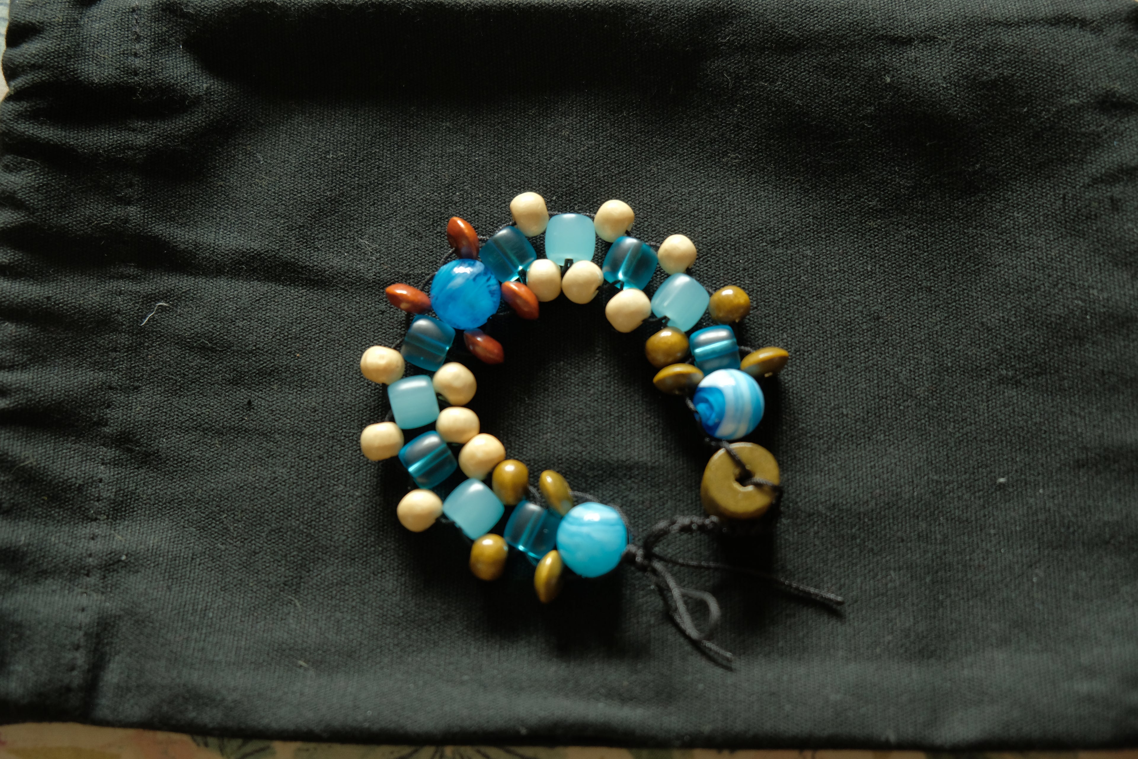 Chetki Fidget Bracelet - Glass + Wood