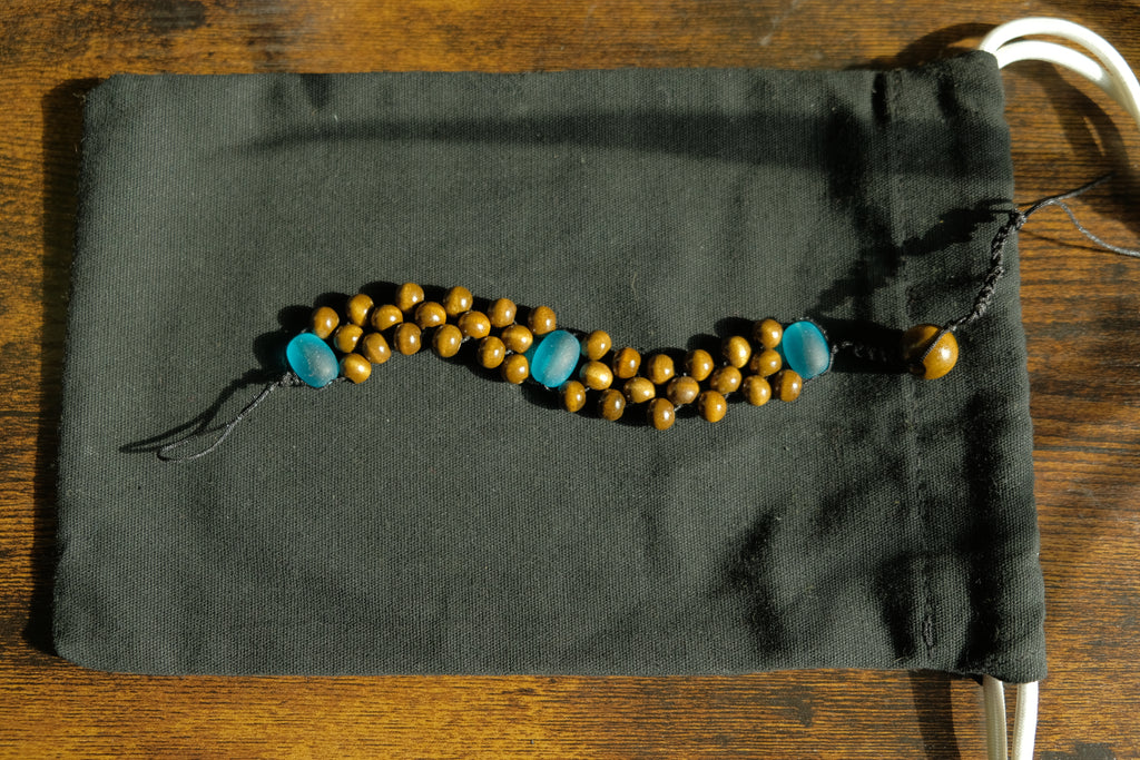 Chetki Fidget Bracelet - Glass + Wood Commons