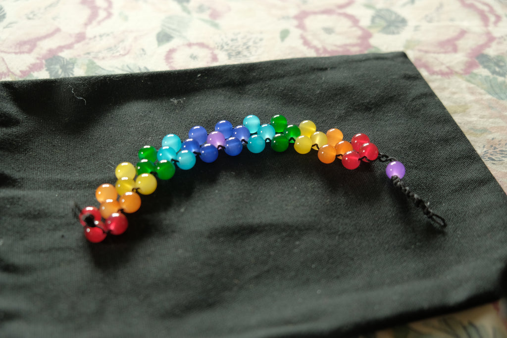 Chetki Fidget Bracelet - Glass Rainbow