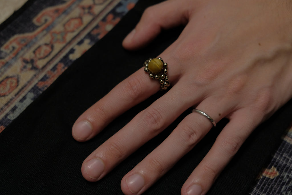Stretchy Fidget Ring - Tigers Eye