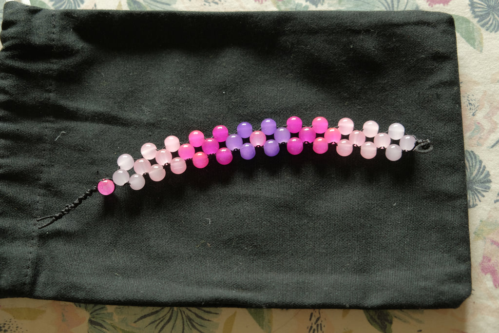 Chetki Fidget Bracelet - Glass Pink
