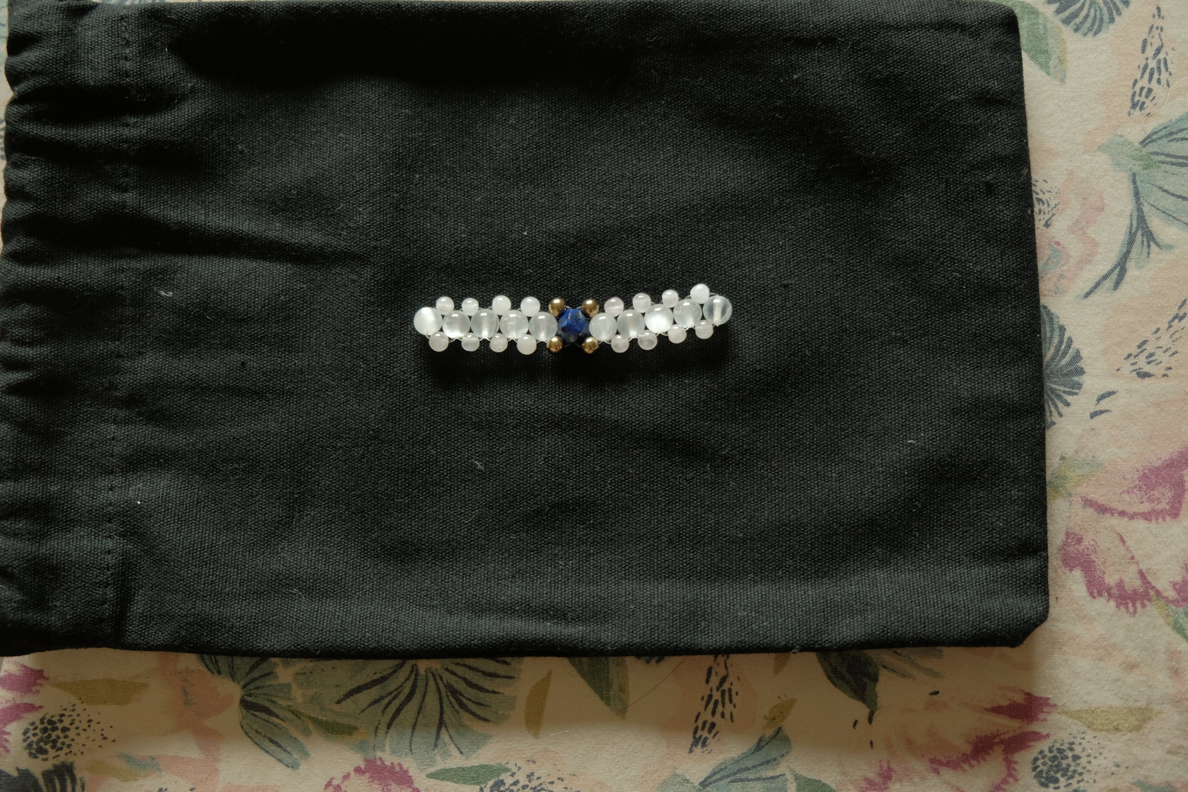 Gemstone Fidget Ring - Selenite, Rose Quartz, Lapis Lazuli