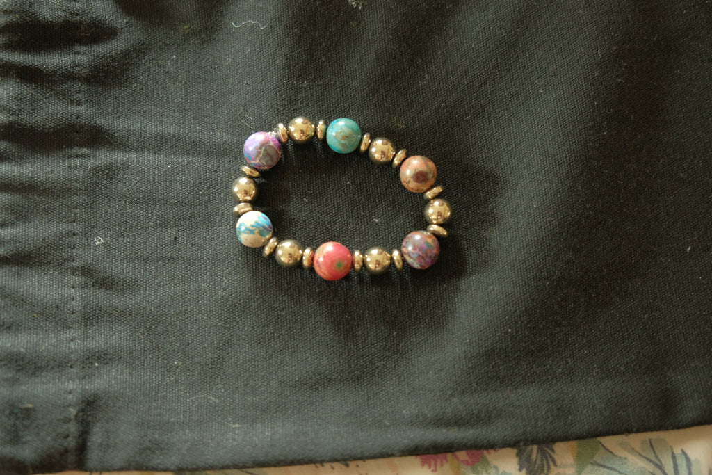 Stretchy Bracelet - Sea Sediment Jasper