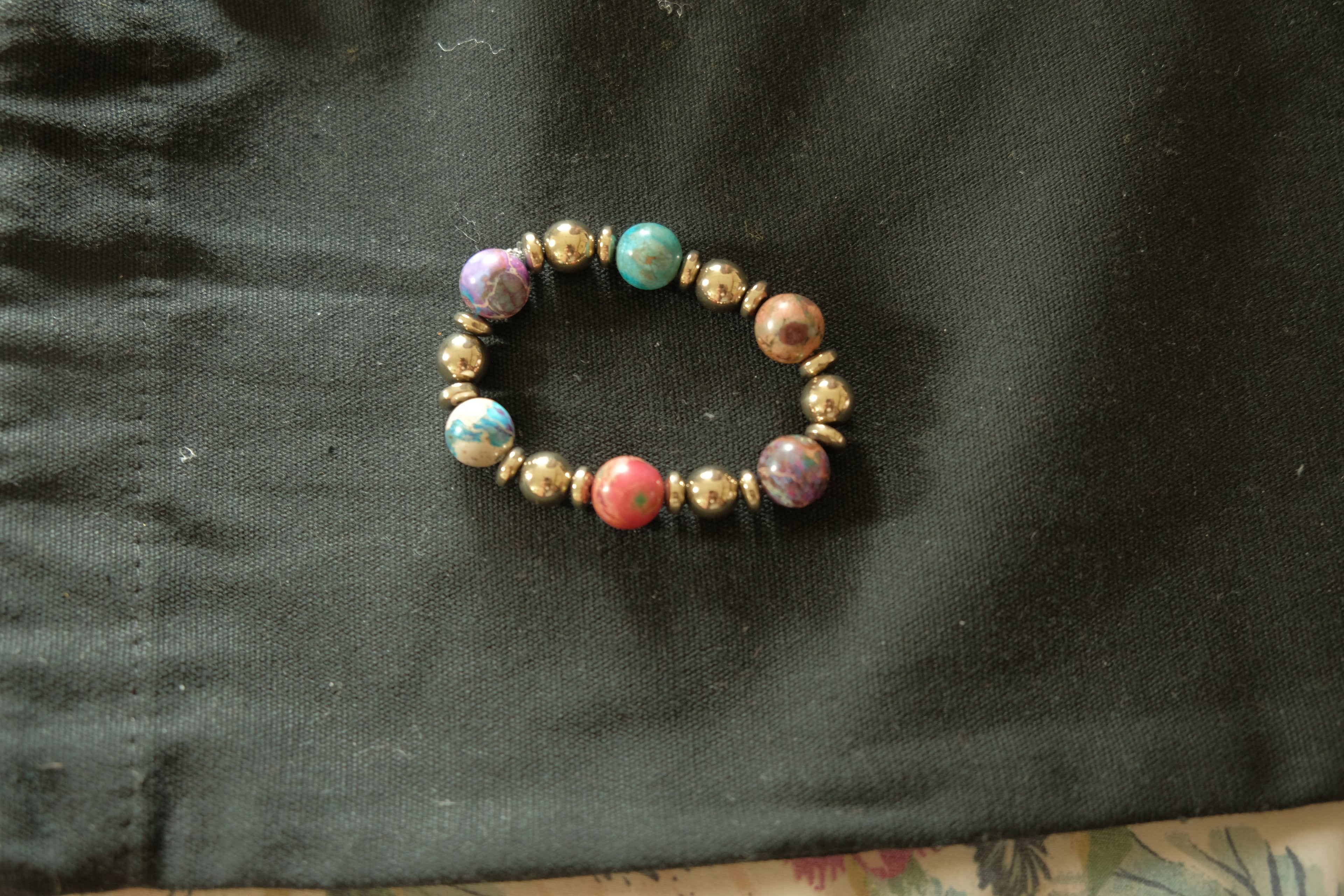 Stretchy Bracelet - Sea Sediment Jasper