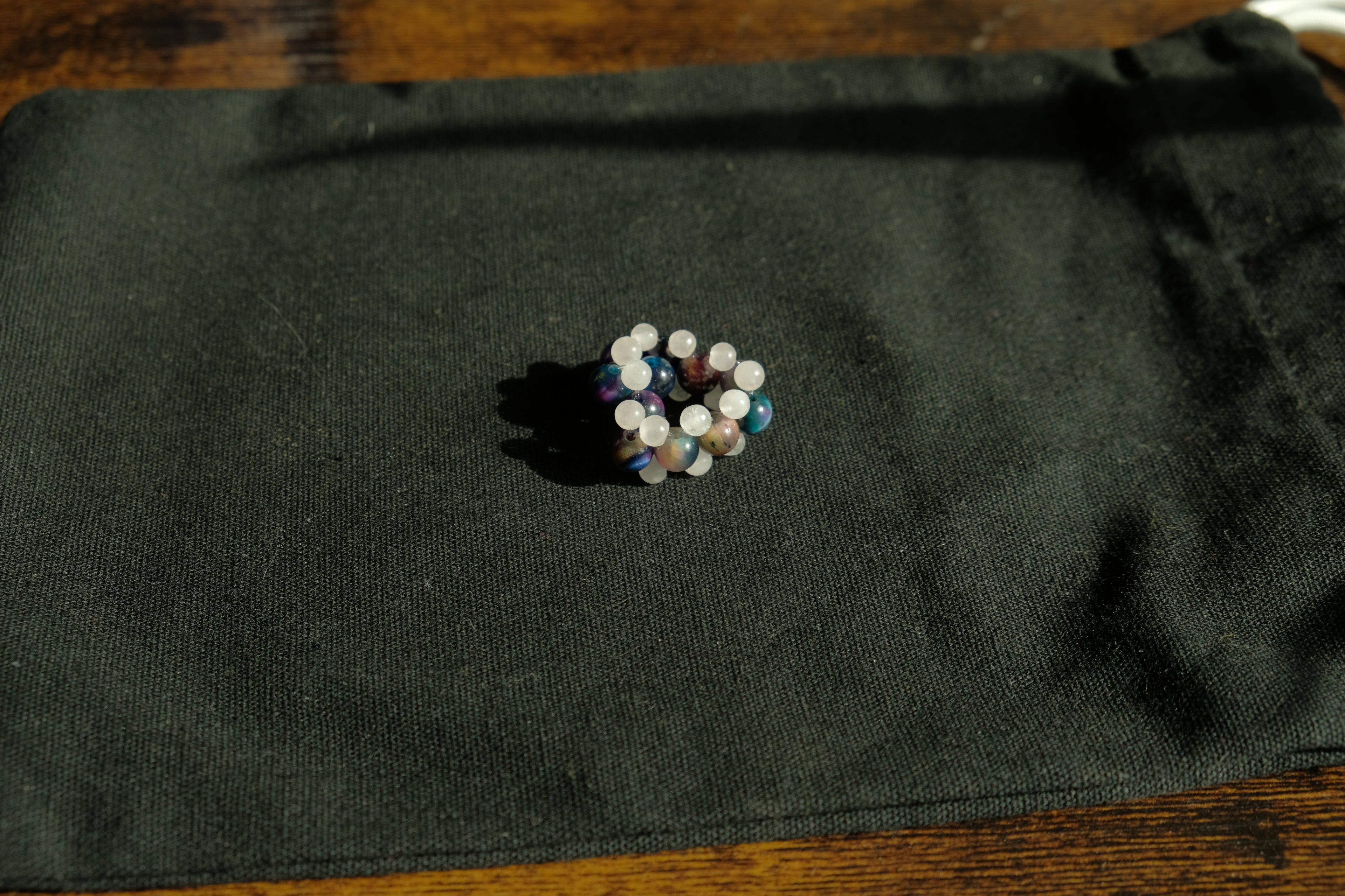 Gemstone Fidget Ring - Tigers Eye + Rose Quartz