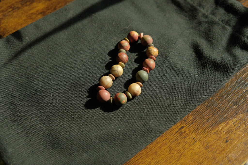 Stretchy Fidget Bracelet - Full Jasper