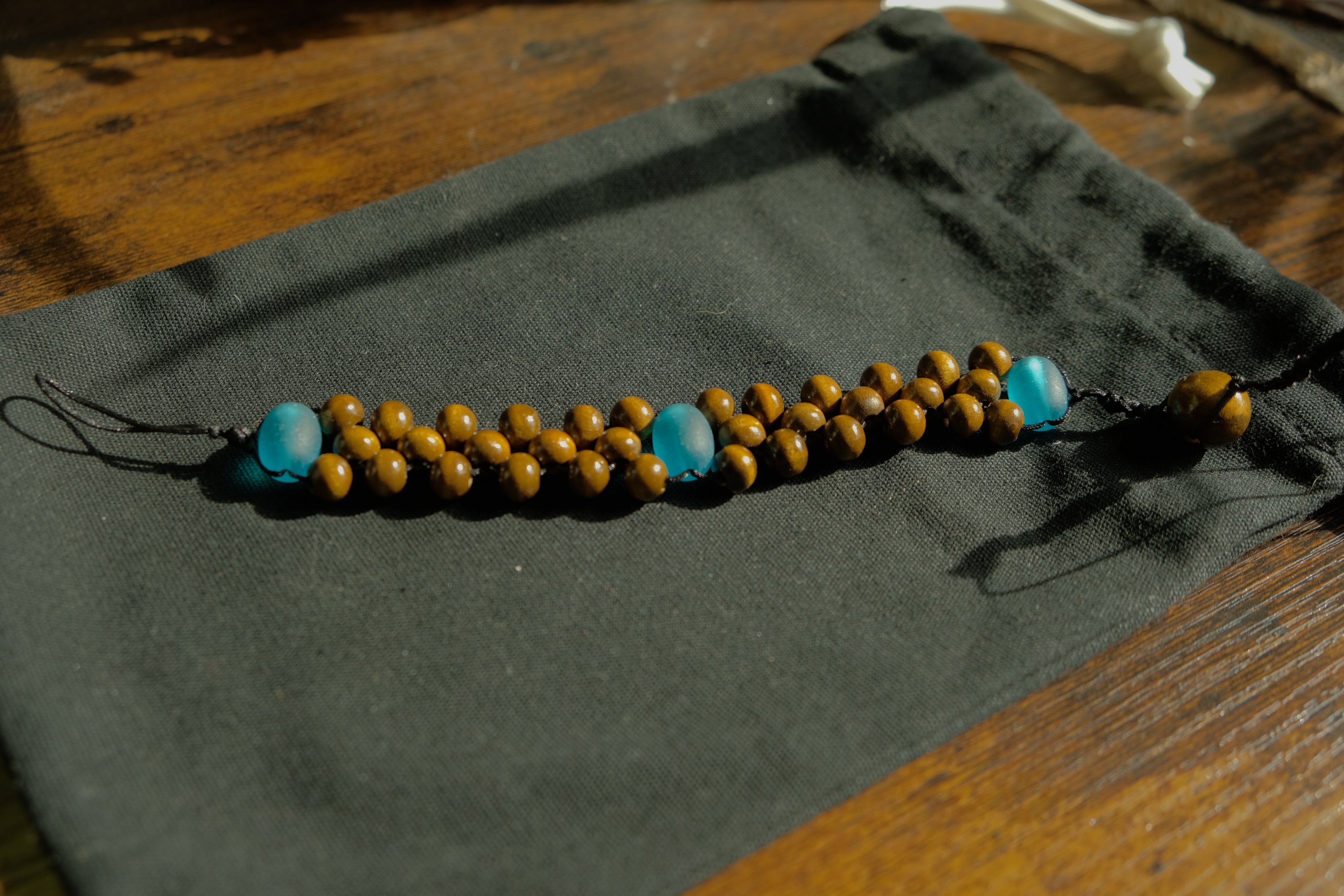 Chetki Fidget Bracelet - Glass + Wood Commons