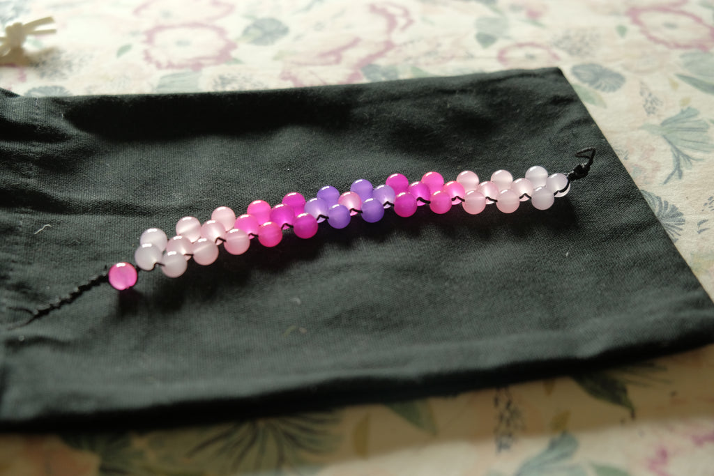 Chetki Fidget Bracelet - Glass Pink