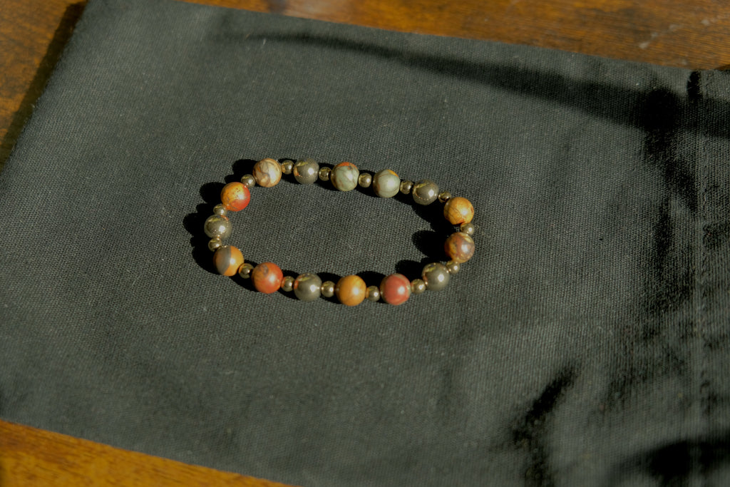 Stretchy Fidget Bracelet - Deluxe Jasper