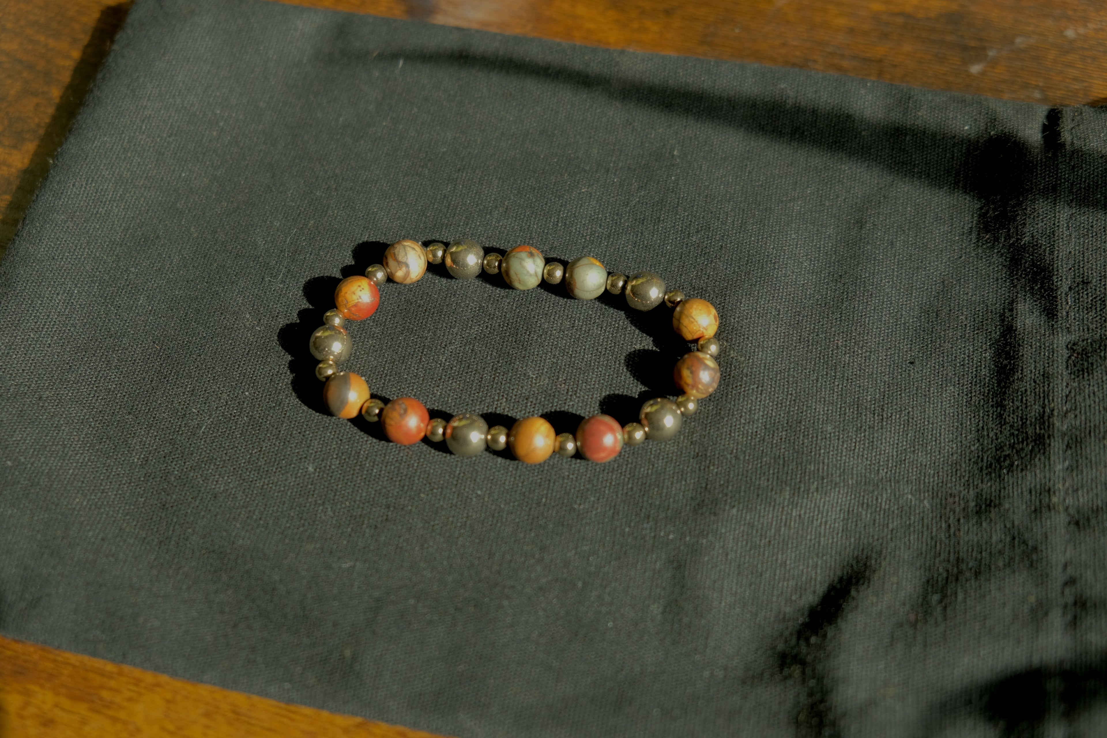 Stretchy Fidget Bracelet - Deluxe Jasper