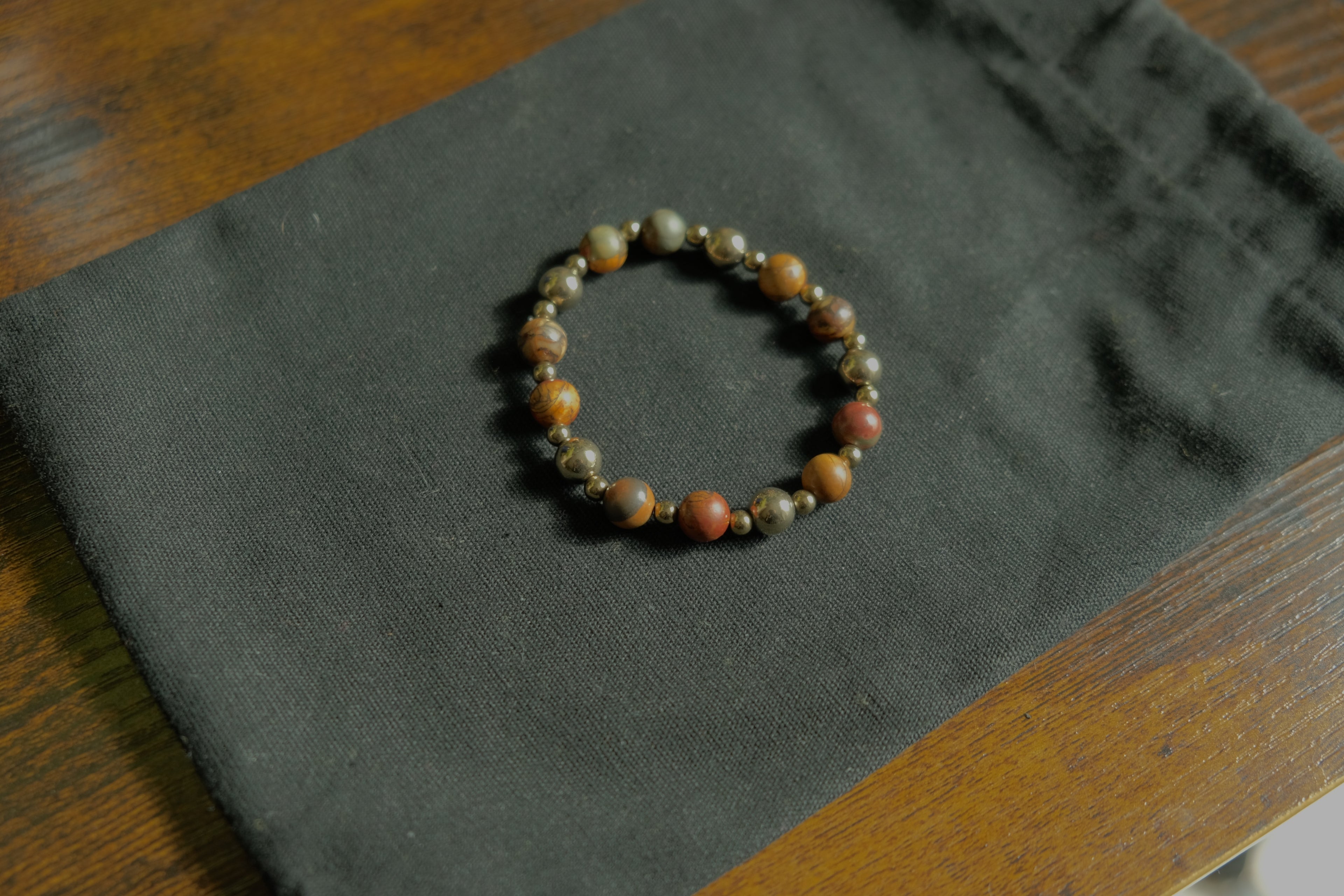 Stretchy Fidget Bracelet - Deluxe Jasper