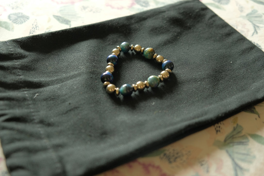 Stretchy Fidget Bracelet - Tiger’s Eye 7 gem