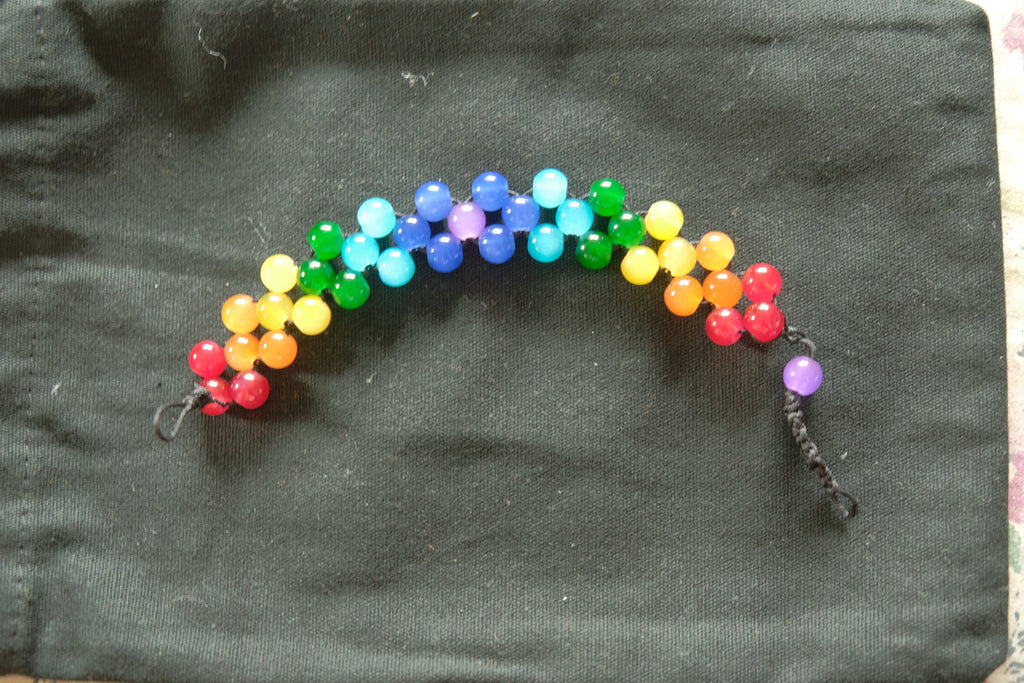 Chetki Fidget Bracelet - Glass Rainbow