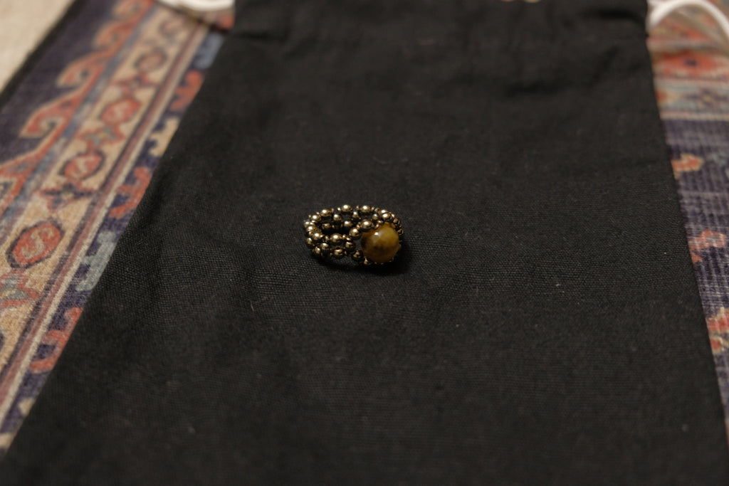Stretchy Fidget Ring - Tigers Eye