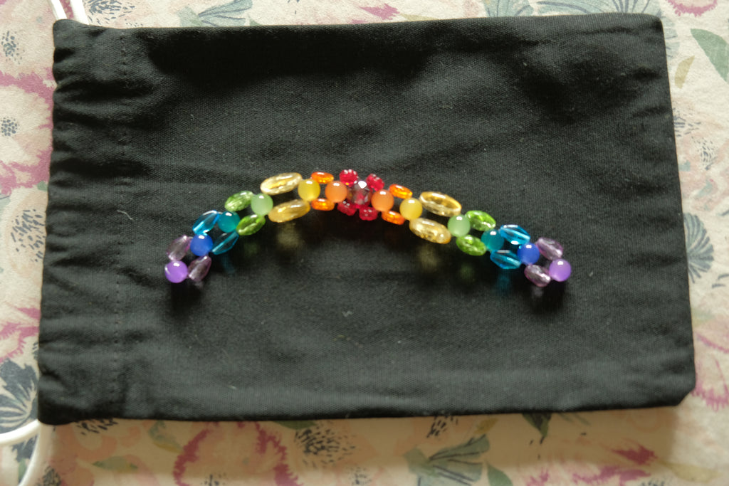 Chetki Fidget Bracelet - Stretchy Glass Rainbow